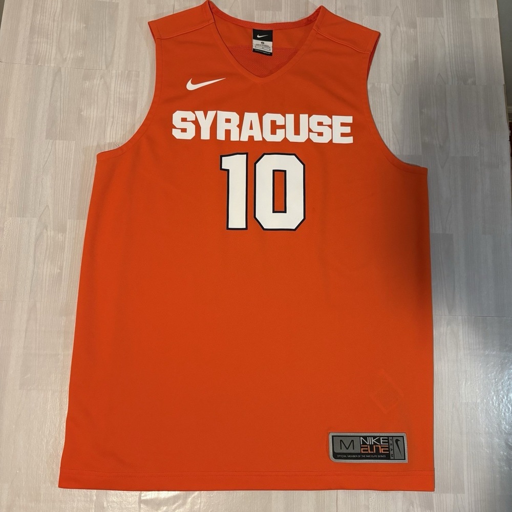 2009 Nike Elite Jonny Flynn SYRACUSE ORANGE #10 Mens Swingman NCAA Team JERSEY M